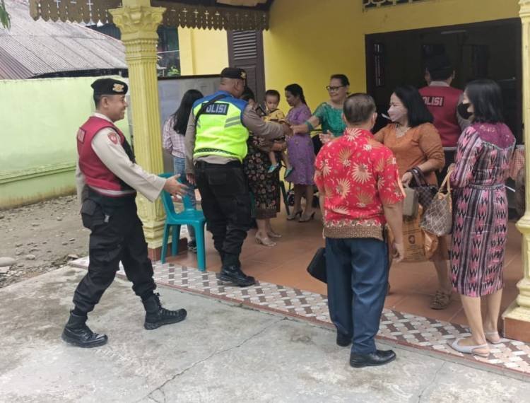 Polres Langkat Gelar Pam Gereja dan Patroli di Lokasi-Lokasi Usaha