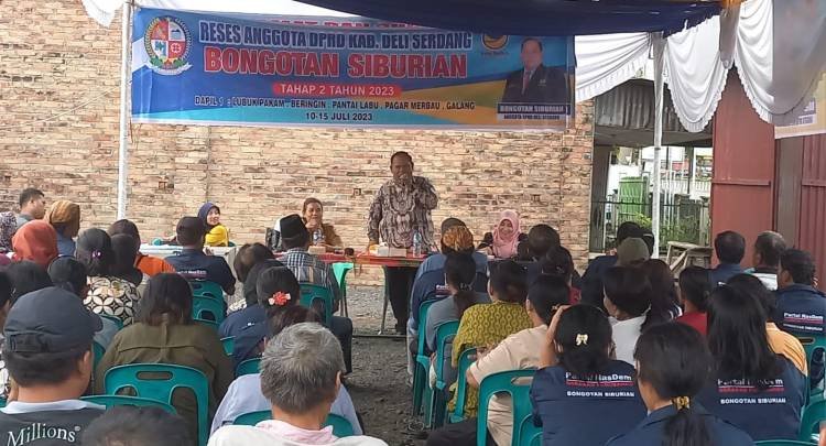 Penyelesaian Infrastruktur Disampaikan Warga Pada Reses DPRD Bongotan Siburian
