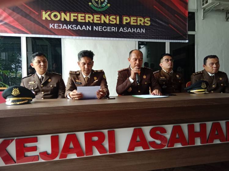 Kejari Asahan Gelar Konferensi Pers Capaian Kinerja Semester I Tahun 2023