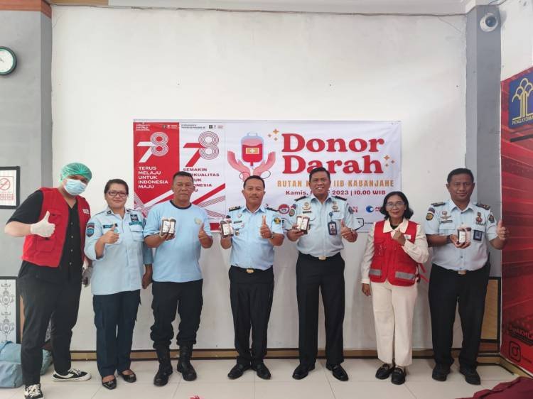 Jelang HDKD ke-78, Rutan Kabanjahe Adakan Donor Darah