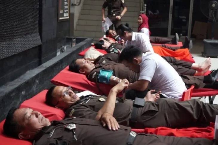 Kejati Sumut Gelar Donor Darah, Kumpulkan 77 Kantong Darah