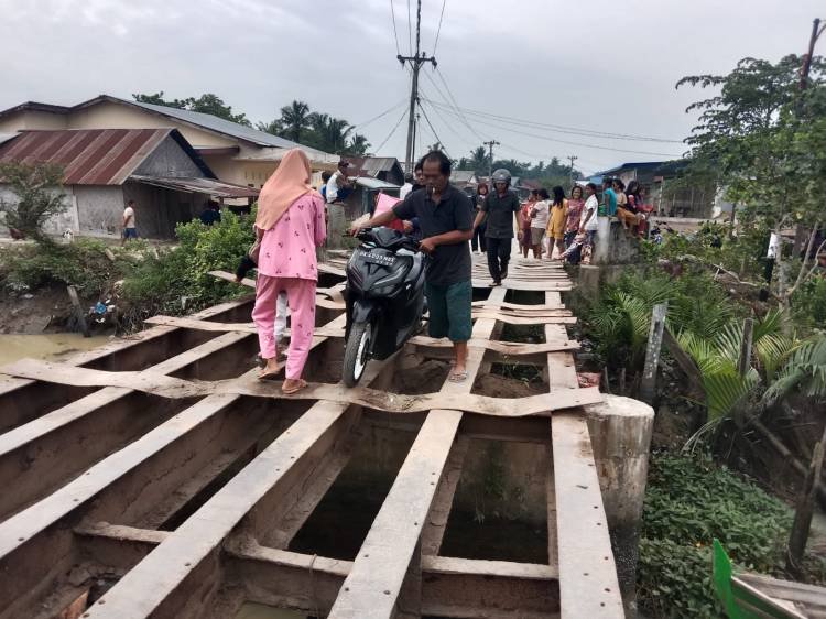 Jembatan Pondok Panjang Sergai Rusak Berat Makan Korban Jiwa