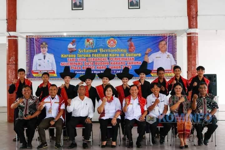 Bupati Buka Acara Karang Taruna Festival Karo In Culture Tari Lima Serangke