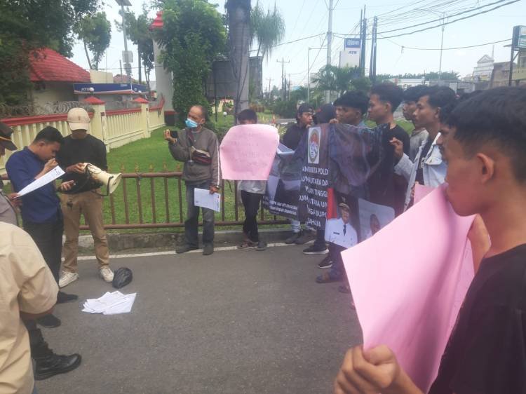 Amnasti Demo Minta Poldasu Usut Dugaan Korupsi Dinas Perhubungan Sumut