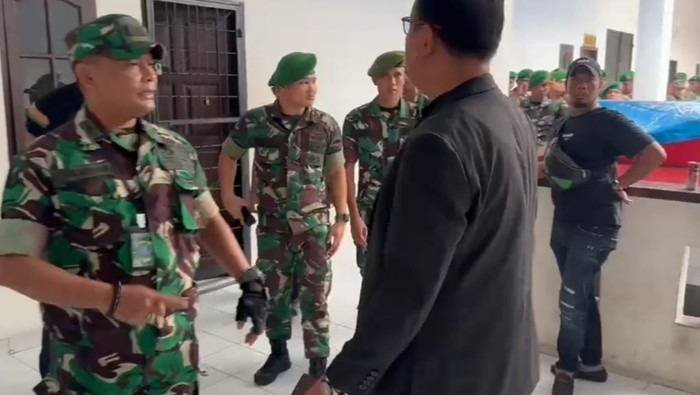 Puluhan Oknum TNI Datangi Polrestabes Medan