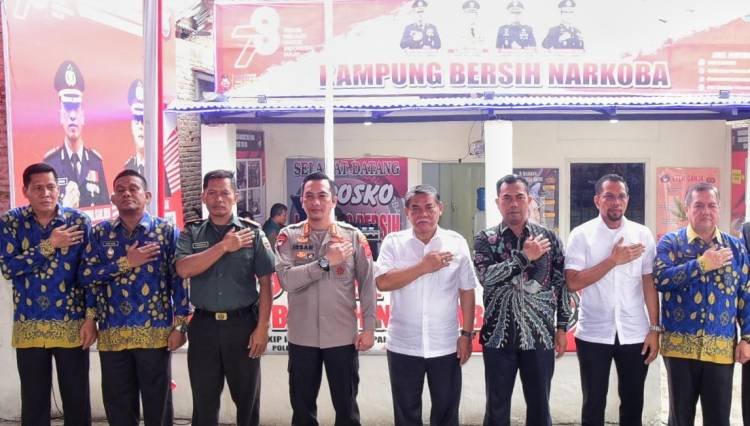Posko Kampung Bersih Narkoba Diresmikan di Lubukpakam
