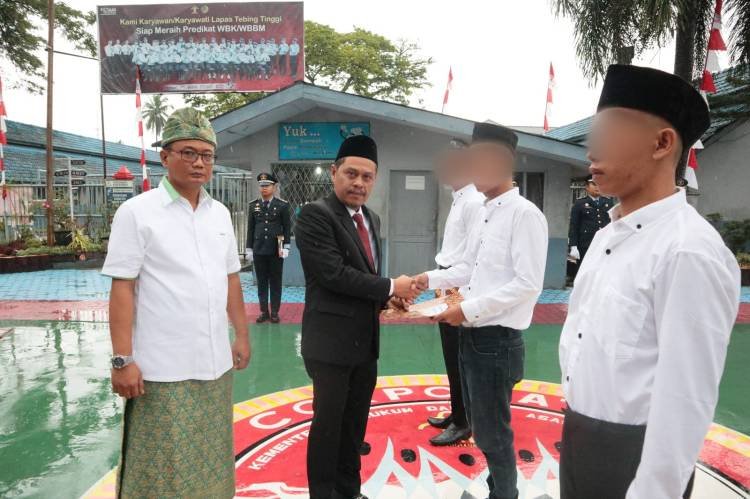 1.184 Orang Narapidana Lapas Tebingtinggi Terima Remisi Umum HUT Ke-78 RI, 19 Orang Langsung Bebas