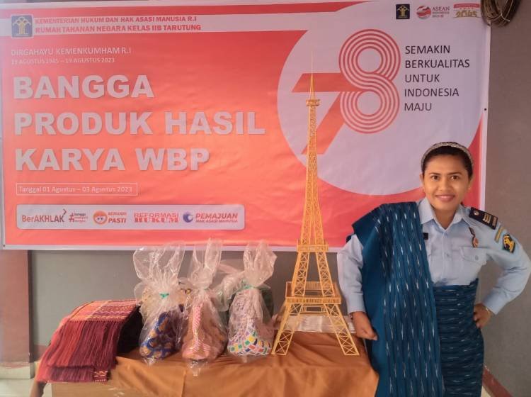 Rutan Tarutung Gelar Pameran Hasil Karya Warga Binaan