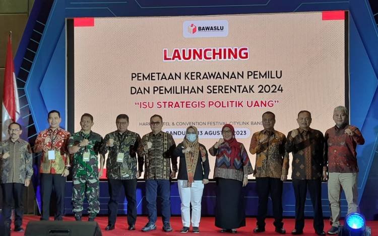 Bawaslu Luncurkan Pemetaan Kerawanan Pemilu 2024, Lima Provinsi Rawan Politik Uang