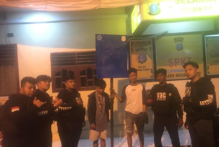 2 Pencuri Plang Parkir Milik Dishub Dibekuk Tim URC Polrestabes Medan