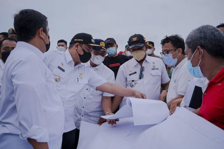 Pembangunan Kolam Lumpur Pendukung Waduk Martubung Progresnya Sudah 22 Persen