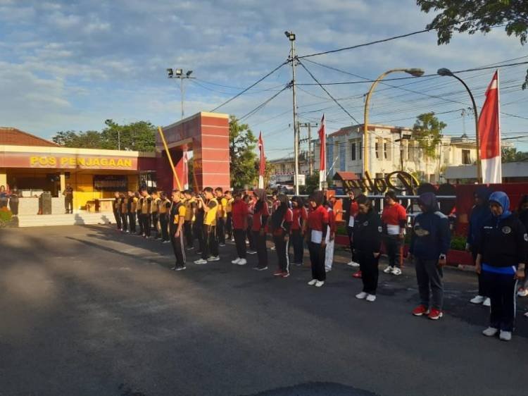 Jajaran Polres Sibolga Olahraga Bersama Meriahkan Hari Jadi Polwan