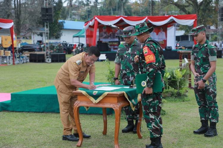 TMMD ke-117 di Nagori Mekarsari Raya Ditutup