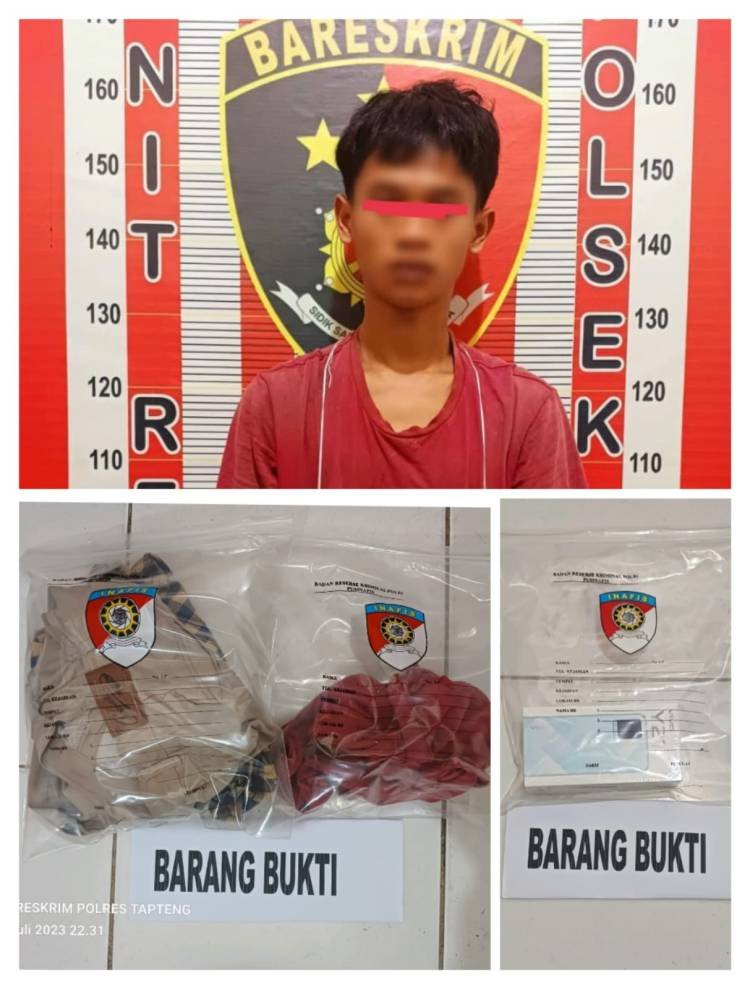 Satu dari Dua Pelaku Jambret di Pantai Pal 7  Sosorgadong Tapteng Ditangkap