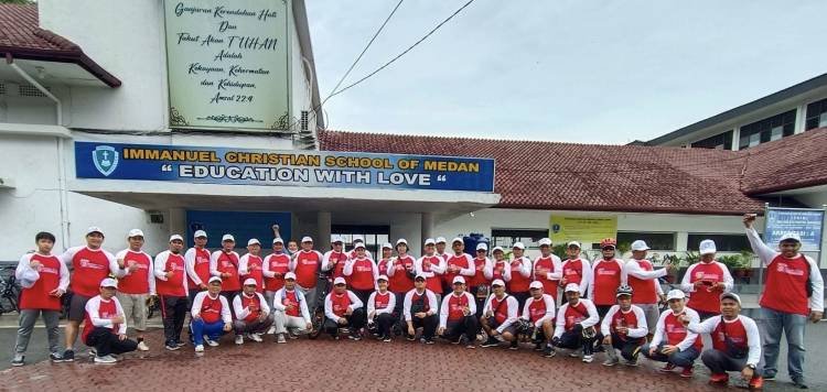 Praeses dan  Erickson Lumbantobing Lepas Gowes HUT Kemerdekaan HKBP Distrik X Medan Aceh