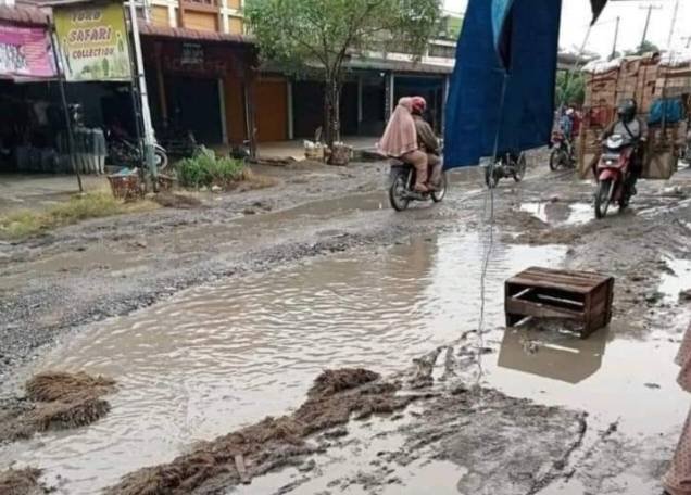 78 Tahun Merdeka, Masalah Jalan Provinsi di Ajamu Labuhanbatu Belum Teratasi