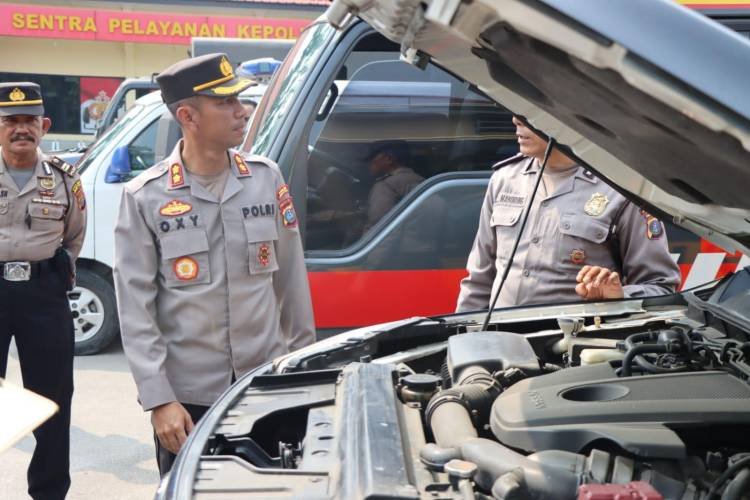 Jelang Ops Mantap Brata, Kapolres Sergai Cek Kondisi Sarpras