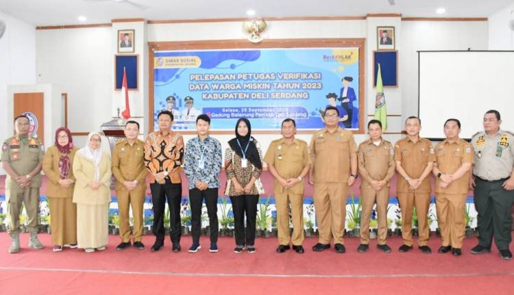 Bupati Deliserdang Lepas 185 Petugas Verifikasi 46.920 KK Miskin Sesuai Data Kemenko PMK