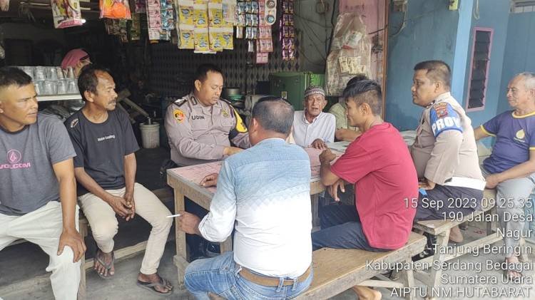 Jumat Curhat, Kapolsek Tanjungberingin Ajak Warga Jaga Kamtibmas Perangi Narkoba