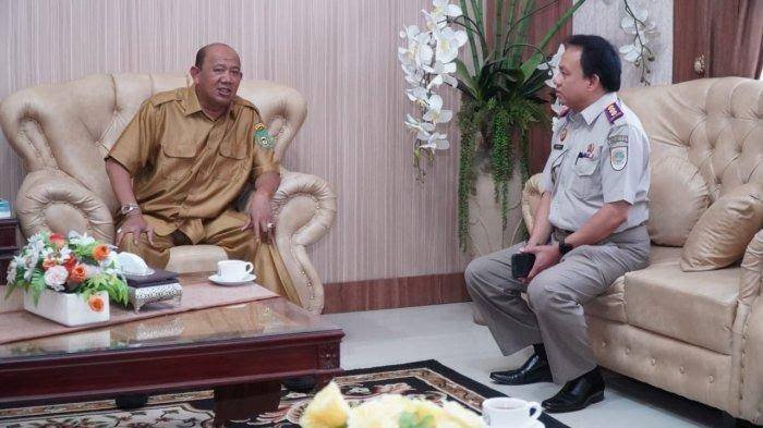 Kepala BPN Langkat Bersilaturahmi dengan Plt Bupati Syah Afandin
