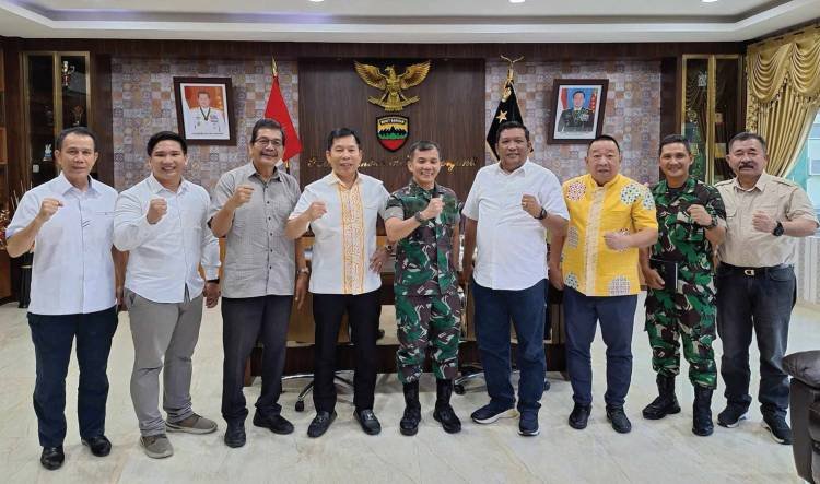 Ketum Pertina dan Jenderal Lintas Angkatan, Gapeksindo Olahraga di Makodam I Bukit Barisan