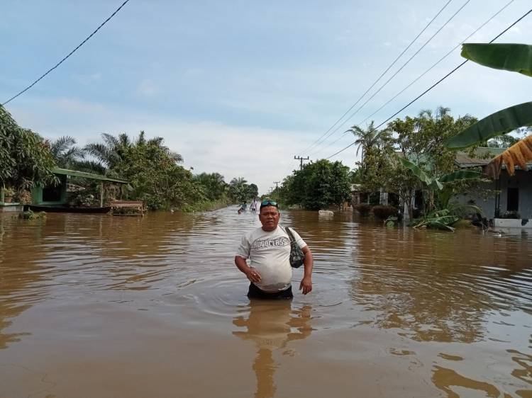 Ratusan Rumah Warga Terendam Banjir di Bilah Hilir Labuhanbatu