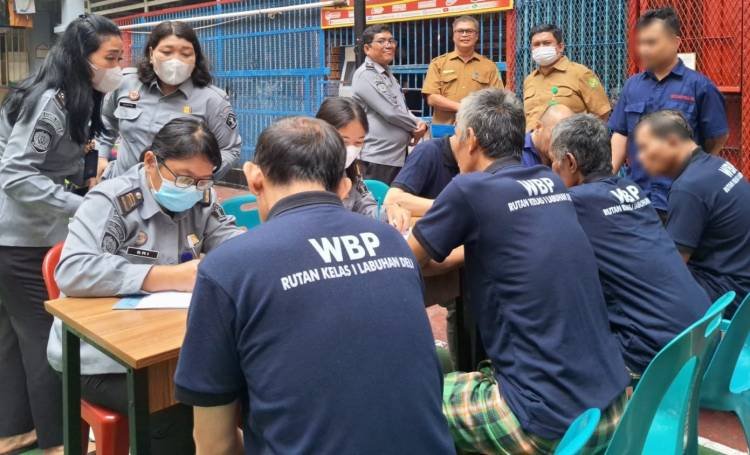 Antisipasi Penularan TBC, Rutan Labuhan Deli Periksa Kesehatan WBP