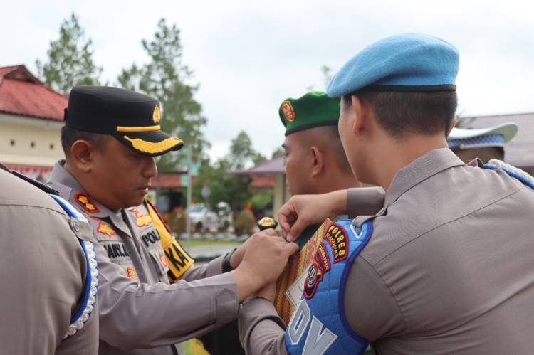 Polres Humbahas Apel Gelar Pasukan Ops Zebra Toba 2023