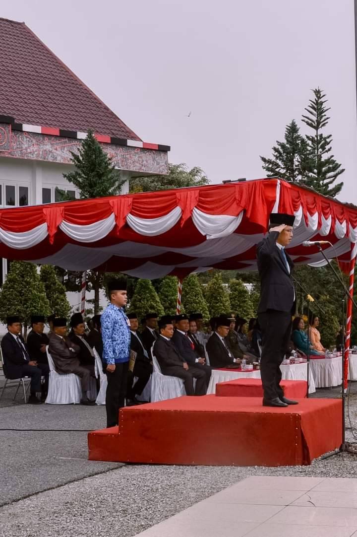 Bupati Humbahas Pimpin Upacara Hari Kesaktian Pancasila 2023