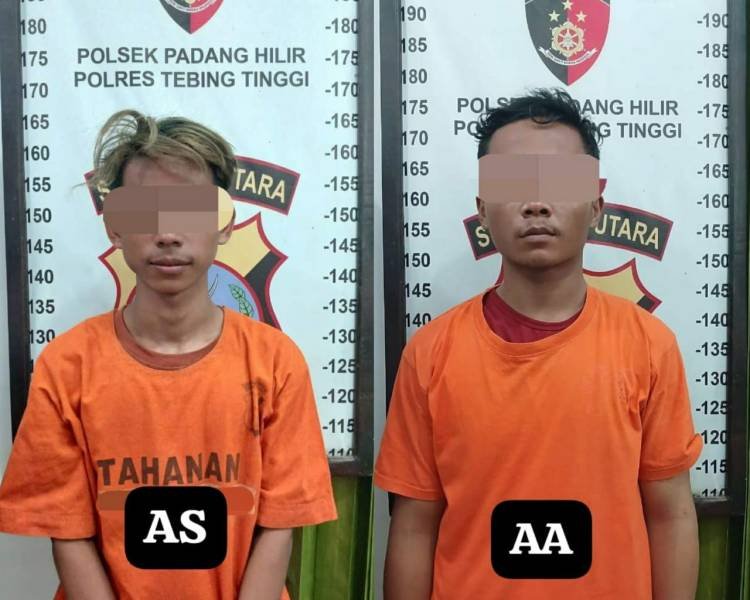 Polsek Padang Hilir Tangkap 2 Pelaku Jambret HP