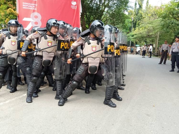 Persiapan Pemilu 2024, Polres Tebingtinggi Gelar Sispam Kota