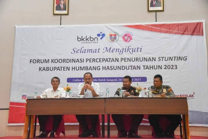 Bupati Humbahas Buka Forum Koordinasi Percepatan Penurunan Stunting