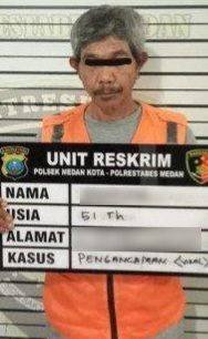 Polisi Tangkap Jukir  yang Ancam Driver Ojol Pakai Martil di Medan