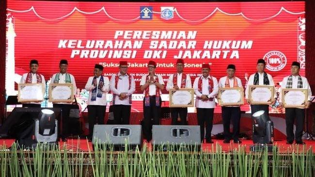DKI Jakarta Jadi Provinsi Pertama Capai 100% Kelurahan Sadar Hukum