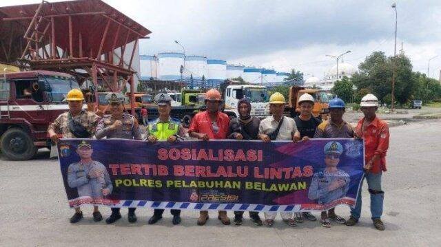 Satlantas Polres Belawan Gelar Penyuluhan Kamseltibcarlantas