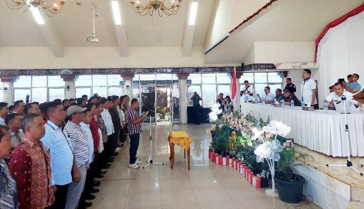 60 Peserta Pilkades Tandatangani Pakta Integritas dan Deklarasi Damai di Dairi