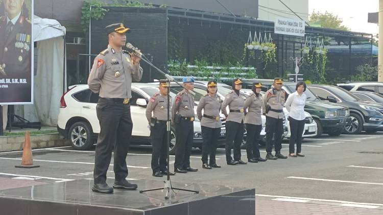 Polrestabes Medan Gelar Apel Pam Ibu Negara dan Ketua Umum PSI