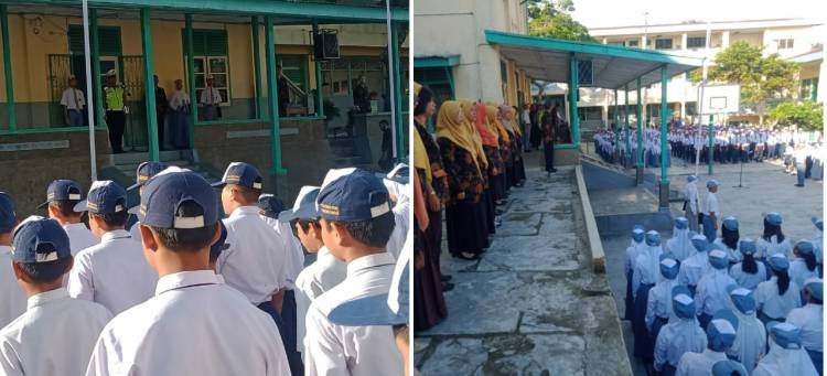 Sat Lantas Polres Pematang Siantar Beri Tips Berkendara Aman di Yayasan Taman Siswa