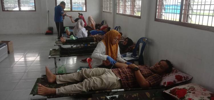 Pemerintah Kecamatan Bandar dan PMI Kabupaten Simalungun Adakan Donor Darah