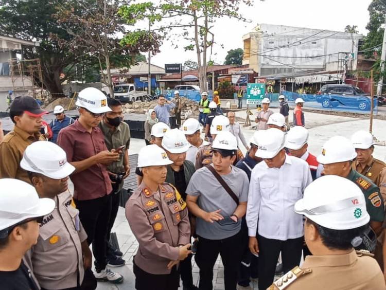 Kapolres Samosir Kunjungan Lapangan Venue Aqua Bike Jetski Internasional