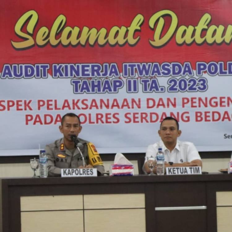 Kapolres Sergai Terima Tim Audit Kinerja Itwasda Polda Sumut