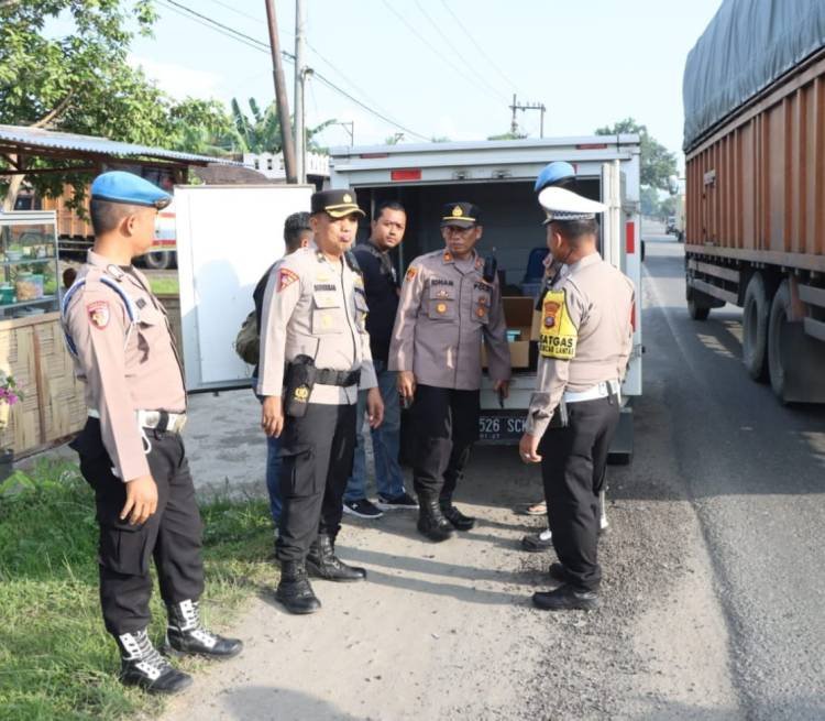 Polres Sergai Bersama Polsek Firdaus Gelar Razia Gabungan di Perbatasan