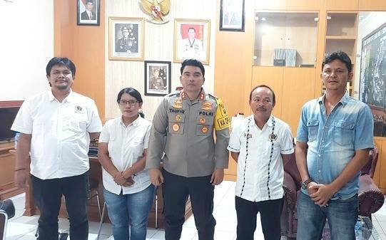 Panitia UKW PWI Bonapasogit Audensi dengan Kapolres Toba, Siap Menjadi Narasumber