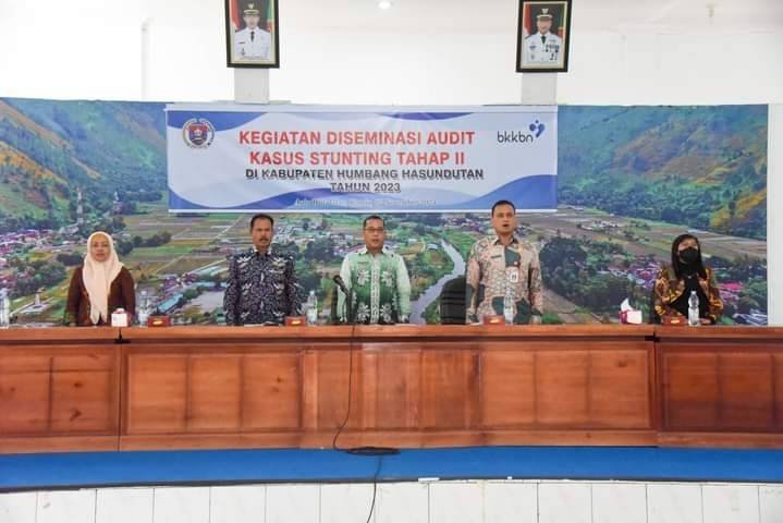 Plt Sekda Humbahas Buka Diseminasi Audit Kasus Stunting Tahap II