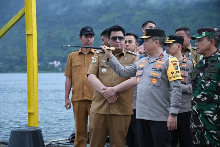 Kapolda Sumut dan Bupati Samosir Cek Pengamanan Aquabike