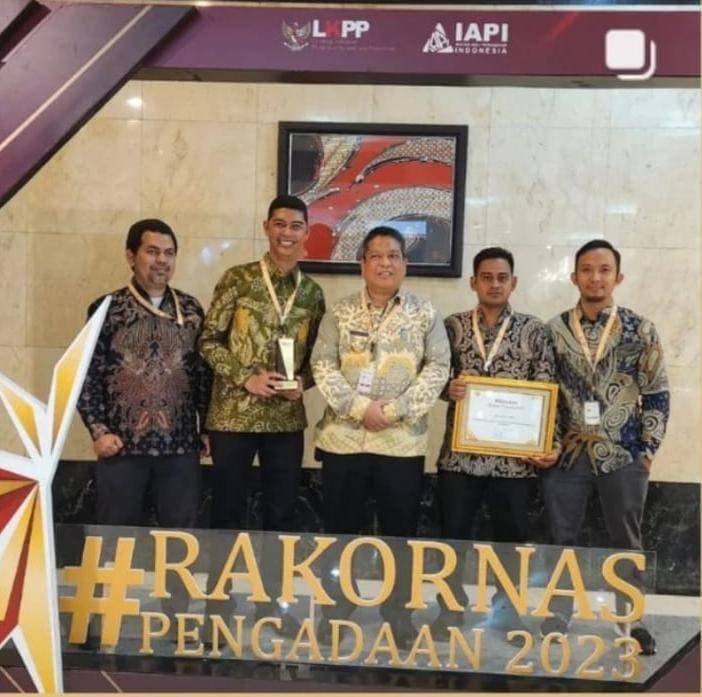 Pemko Tebingtinggi Raih Penghargaan Anugerah Pengadaan Tahun 2023 Kategori PDN