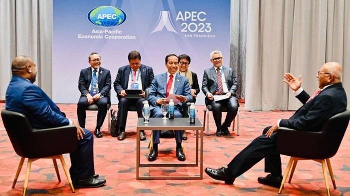 Jokowi, PM Papua Nugini dan PM Fiji Bertemu Bahas Stabilitas Kawasan Pasifik