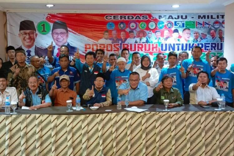 Poros Buruh di Jateng Optimistis Pasangan AMIN Menang Telak