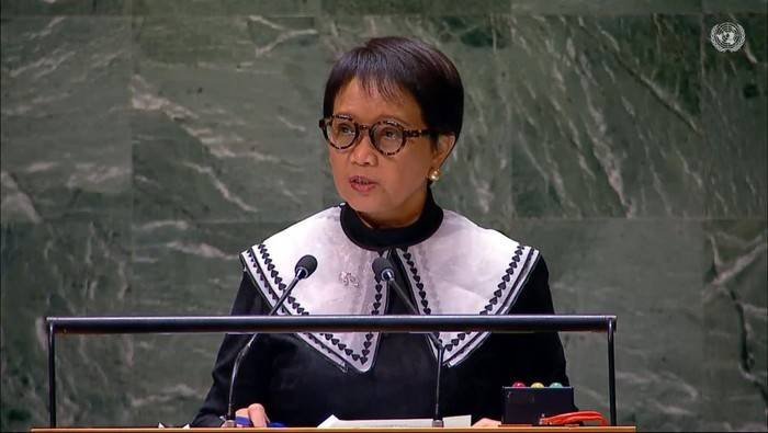 Menlu RI di Sidang PBB: Perlu Gencatan Senjata Permanen untuk Palestina