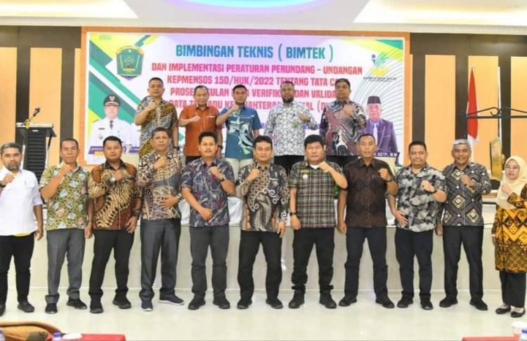 Camat, Lurah dan Kades Labura Ikuti Bimtek Terkait DTKS di Batubara